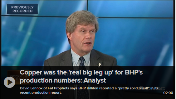 Copper was the ‘real big leg up’ for BHP’s production numbers